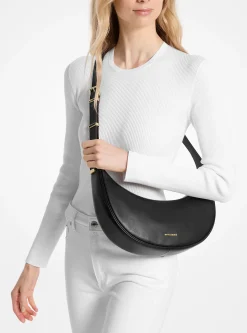 Bolsa a tiracolo em pele Avra média | Michael Kors [PT]