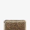 Bolsa a tiracolo em pelo de bezerro com estampado de leopardo Jet Set média | Michael Kors [PT]