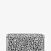 Bolsa a tiracolo em pelo de bezerro com estampado de leopardo Jet Set média | Michael Kors [PT]