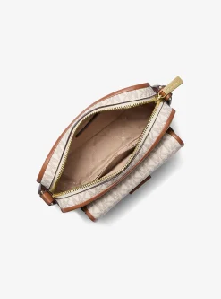 Bolsa a tiracolo para câmara com logótipo exclusivo metalizada Bradshaw extrapequena | Michael Kors [PT]