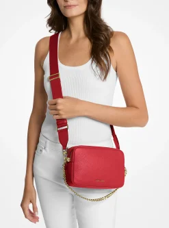 Bolsa a tiracolo para câmara em pele granulada Bryant média | Michael Kors [PT]