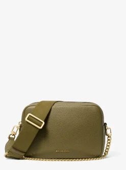 Bolsa a tiracolo para câmara em pele granulada Bryant média | Michael Kors [PT]