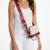 Bolsa a tiracolo para câmara em pele e jacquard com o logótipo em dois tons Bryant média | Michael Kors [PT]