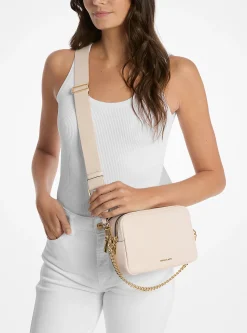 Bolsa a tiracolo para câmara em pele granulada Bryant média | Michael Kors [PT]
