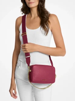 Bolsa a tiracolo para câmara em pele granulada Bryant média | Michael Kors [PT]