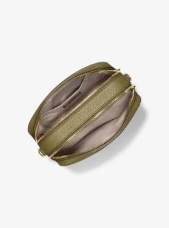 Bolsa a tiracolo para câmara em pele granulada Bryant média | Michael Kors [PT]