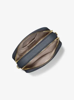 Bolsa a tiracolo para câmara em pele granulada Bryant média | Michael Kors [PT]