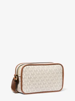 Bolsa a tiracolo para câmara com logótipo exclusivo metalizada Bradshaw extrapequena | Michael Kors [PT]
