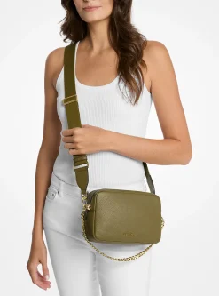 Bolsa a tiracolo para câmara em pele granulada Bryant média | Michael Kors [PT]