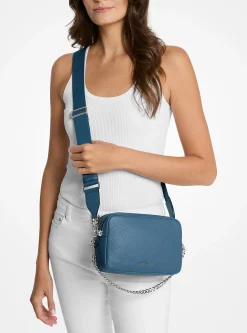 Bolsa a tiracolo para câmara em pele granulada Bryant média | Michael Kors [PT]