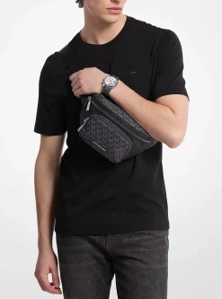 Bolsa de cintura utilitária em nylon estampado com o logótipo exclusivo Tanner | Michael Kors [PT]