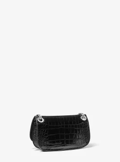Bolsa envelope em pele com motivo de crocodilo em relevo Christie | Michael Kors [PT]