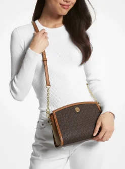 Bolsa messenger com logótipo exclusivo Chantal grande | Michael Kors [PT]