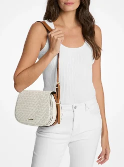 Bolsa messenger com logótipo exclusivo Lydia média | Michael Kors [PT]