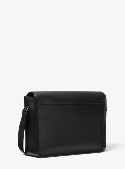 Bolsa messenger com pochete em pele granulada Hudson | Michael Kors [PT]