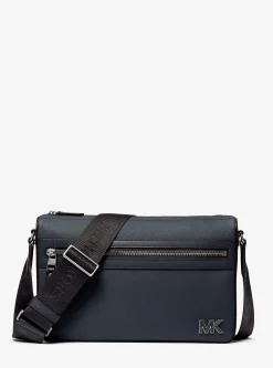 Bolsa messenger em couro saffiano Edison média | Michael Kors [PT]