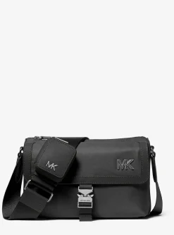 Bolsa messenger em nylon com pochete com fecho de correr Eli | Michael Kors [PT]