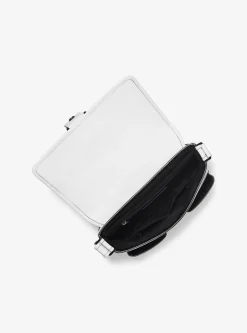 Bolsa messenger em pele com ilhós Colby média | Michael Kors [PT]