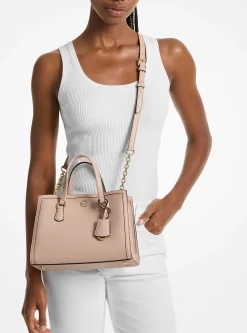 Bolsa messenger em pele granulada Chantal pequena | Michael Kors [PT]