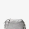 Bolsa para câmara em pele granulada sintética metalizada Jet Set média | Michael Kors [PT]