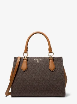 Bolsa Satchel com logótipo Marilyn média | Michael Kors [PT]