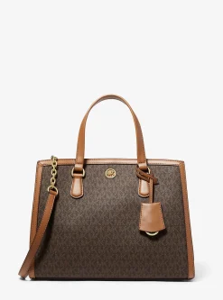 Bolsa satchel com logótipo Chantal média | Michael Kors [PT]