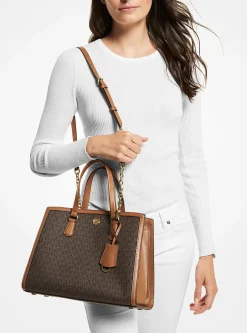 Bolsa satchel com logótipo Chantal média | Michael Kors [PT]