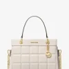 Bolsa satchel em pele acolchoada Susan média | Michael Kors [PT]