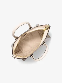 Bolsa satchel em pele com logótipo Avril pequena | Michael Kors [PT]