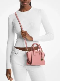 Bolsa satchel em pele e camurça Avril extrapequena | Michael Kors [PT]
