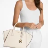 Bolsa satchel em pele e camurça Avril grande | Michael Kors [PT]
