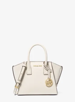 Bolsa satchel em pele e camurça Avril extrapequena | Michael Kors [PT]