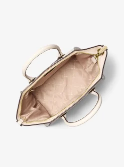 Bolsa satchel em pele e camurça Avril grande | Michael Kors [PT]