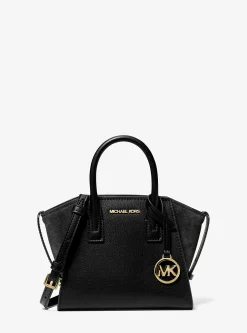 Bolsa satchel em pele e camurça Avril extrapequena | Michael Kors [PT]
