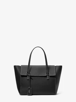Bolsa satchel em pele granulada costurada à mão Sophia | Michael Kors [PT]