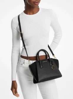 Bolsa Satchel em pele granulada Avril pequena | Michael Kors [PT]