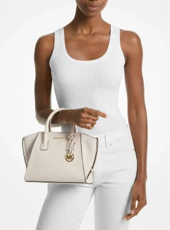 Bolsa Satchel em pele granulada Avril pequena | Michael Kors [PT]