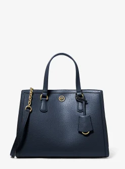 Bolsa satchel em pele granulada Chantal média | Michael Kors [PT]