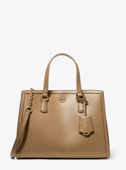 Bolsa satchel em pele granulada Chantal média | Michael Kors [PT]