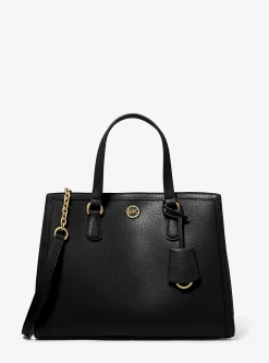 Bolsa satchel em pele granulada Chantal média | Michael Kors [PT]
