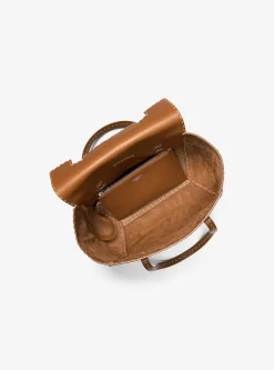 Bolsa satchel em pele granulada costurada à mão Sophia | Michael Kors [PT]