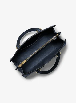 Bolsa satchel em pele granulada Chantal média | Michael Kors [PT]