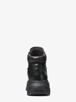 Bota em pele com motivo de crocodilo em relevo Atlas | Michael Kors [PT]