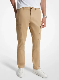 Calças cargo em algodão orgânico elástico | Michael Kors [PT]