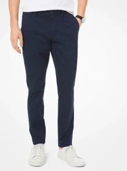 Calças chino em algodão elástico de corte skinny | Michael Kors [PT]
