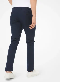 Calças chino em algodão elástico de corte skinny | Michael Kors [PT]