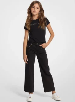 Calças de ganga ponto chicote com ilhós | Michael Kors [PT]