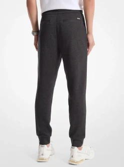 Calças de treino com cordão em mistura de algodão | Michael Kors [PT]