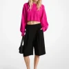 Calções bermuda em crepe plissados | Michael Kors [PT]
