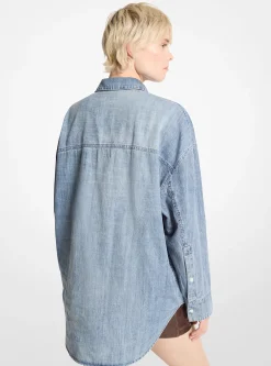 Camisa de cambraia de corte grande | Michael Kors [PT]